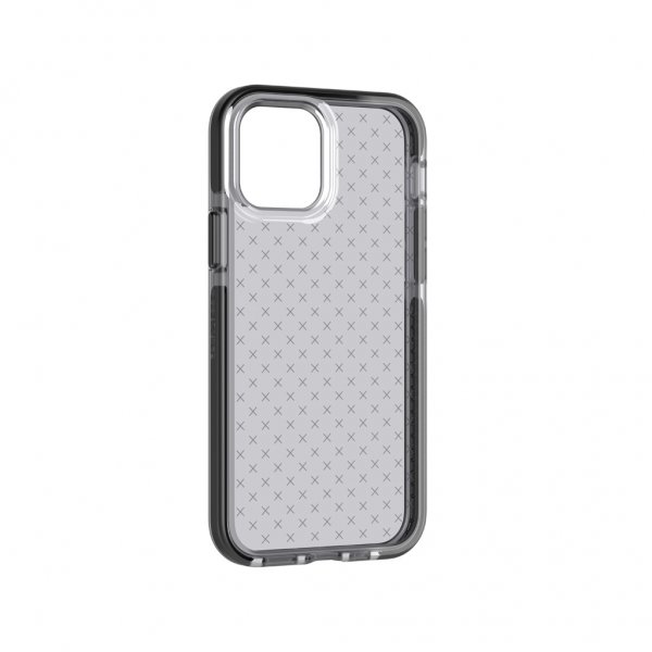 Tech21 iPhone 12/iPhone 12 Pro Deksel Evo Check Smokey Black