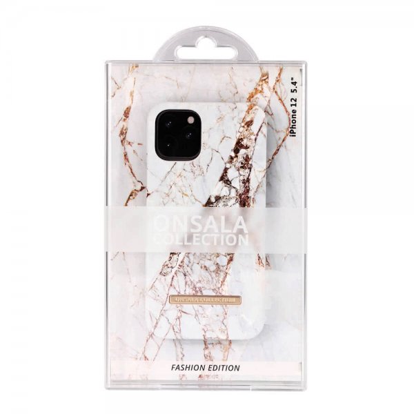 Onsala iPhone 12 Mini Deksel Fashion Edition White Rhino Marble