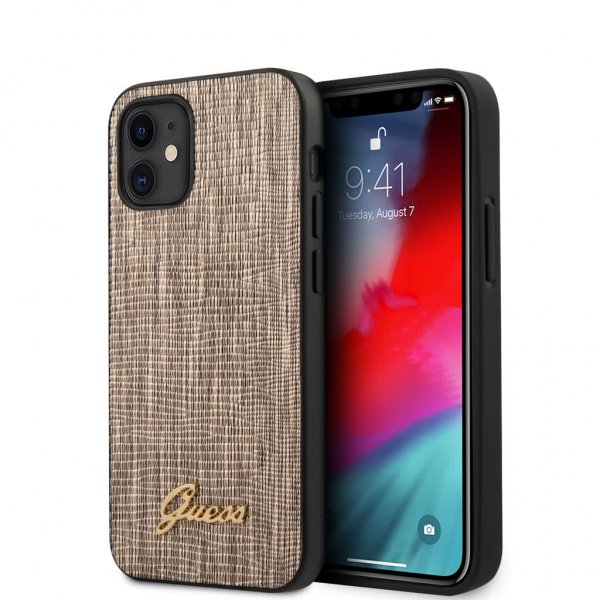 Guess iPhone 12 Mini Deksel Lizard Gull