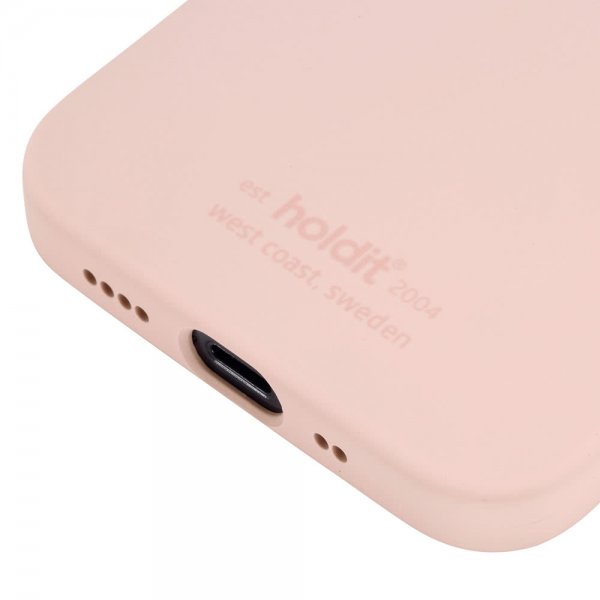 holdit iPhone 12 Mini Deksel Silikon Blush Pink