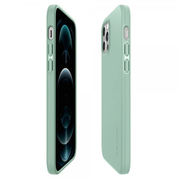 Spigen iPhone 12 Deksel Thin Fit Mint