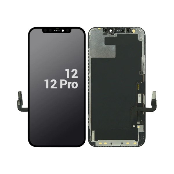 iPhone 12/12 Pro In-Cell LCD Skjerm Svart