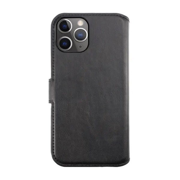 Rvelon iPhone 12/iPhone 12 Pro Etui Detachable Wallet Case Svart