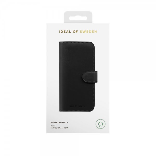 Ideal of Sweden iPhone 13/14/15/16e/17e Etui Magnet Wallet+ MagSafe Svart