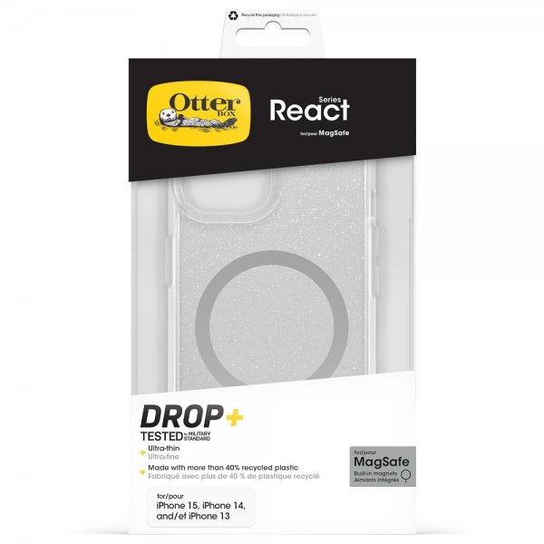 Otterbox iPhone 13/14/15/16e/17e Deksel React MagSafe Stardust