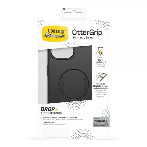 Otterbox iPhone 13/14/15 Deksel OtterGrip Symmetry MagSafe Svart