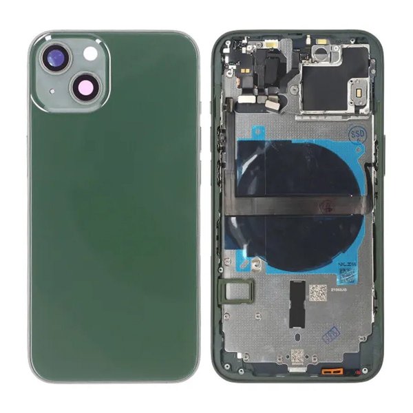 iPhone 13 bakside med komplett ramme OEM - grønn