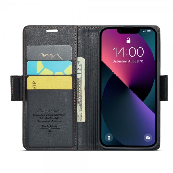 CaseMe iPhone 13 Etui 023 Series Svart