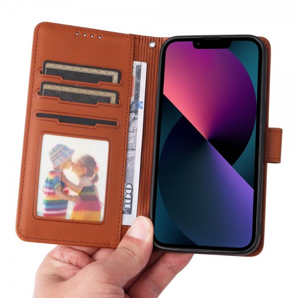 Betopnice iPhone 13 Etui Avtagbart Deksel 005 Brun