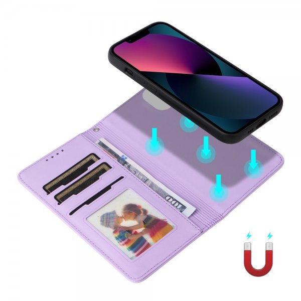 Betopnice iPhone 13 Etui Avtagbart Deksel 005 Lilla