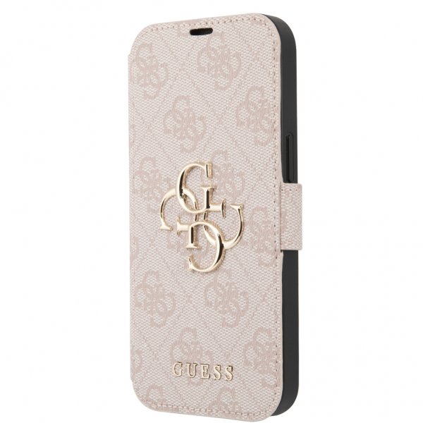 Guess iPhone 13 Etui Metal Logo Rosa