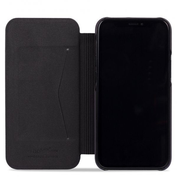 holdit iPhone 13 Etui SlimFlip Wallet Svart
