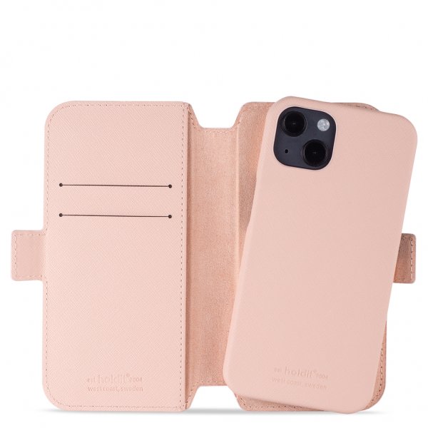 holdit iPhone 13 Etui Wallet Case Magnet Stockholm Rosa