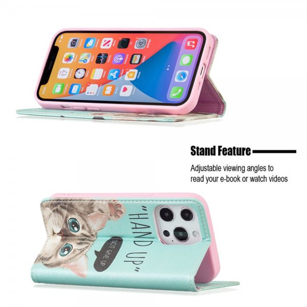 iPhone 13 Pro Etui Flip Motiv Hand Up Not Give Up