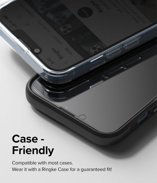 Ringke iPhone 13/iPhone 13 Pro/iPhone 14 Skjermbeskytter Privacy Glass