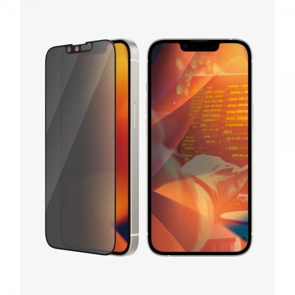 PanzerGlass iPhone 13/iPhone 13 Pro/iPhone 14 Skjermbeskytter Ultra-Wide Fit Privacy EasyAligner