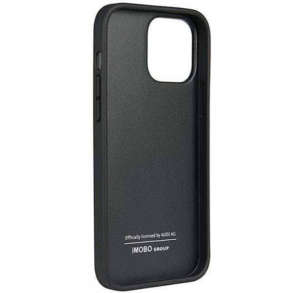 Audi iPhone 13/iPhone 13 Pro Deksel Genuine Leather Case Svart