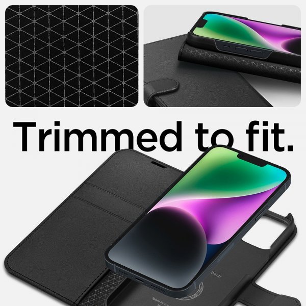 Spigen iPhone 13/iPhone 14 Etui Wallet S Svart