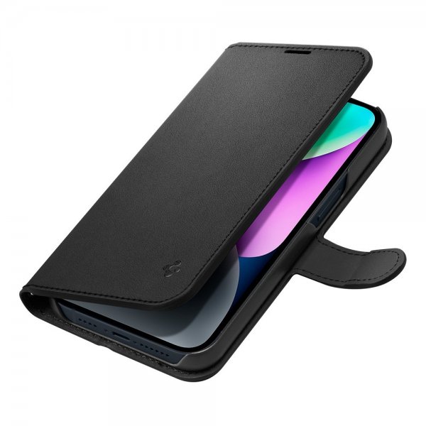 Spigen iPhone 13/iPhone 14 Etui Wallet S Svart