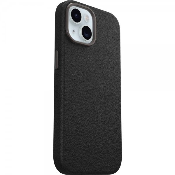 Otterbox iPhone 13/14/15 Deksel Symmetry Cactus Leather MagSafe Noir Ash