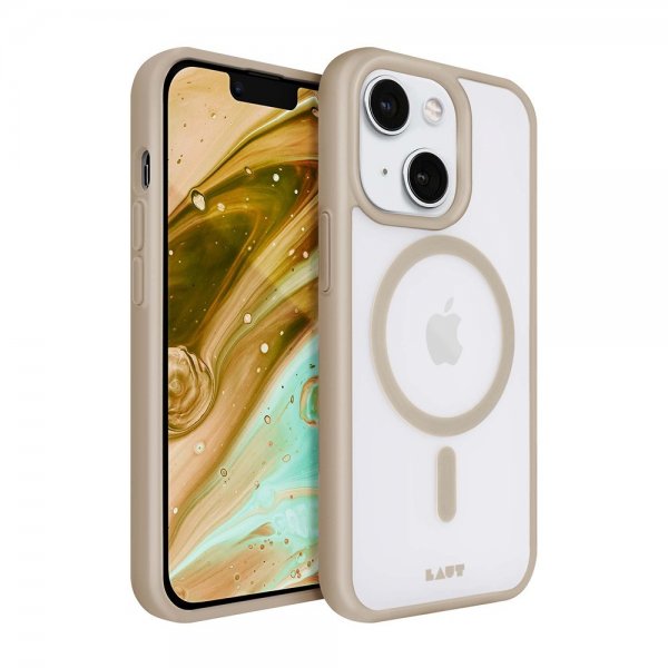 LAUT iPhone 13/iPhone 14 Deksel Huex Protect MagSafe Sand