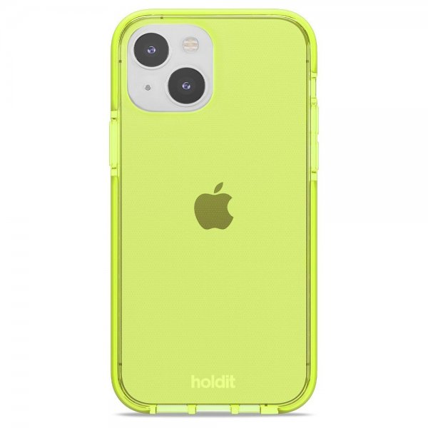 holdit iPhone 13/iPhone 14 Deksel Seethru Acid Green