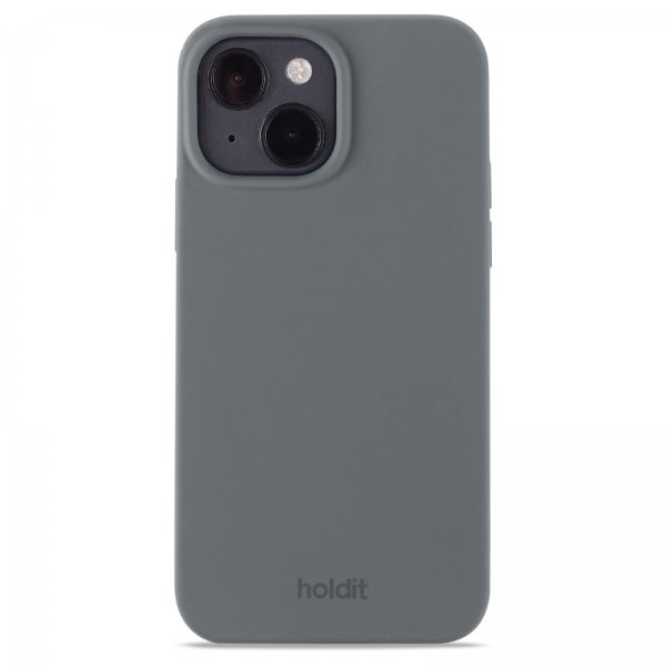 holdit iPhone 13/iPhone 14 Deksel Silikon Space Gray