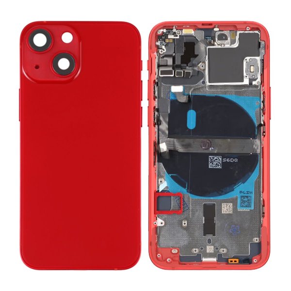 iPhone 13 Mini Bakside Komplett Med Smådeler - Rød