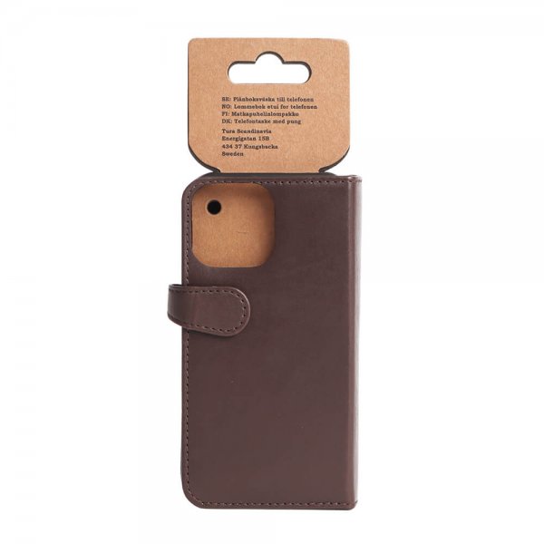 Buffalo iPhone 13 Mini Etui Buffalo Avtakbart Deksel Brun