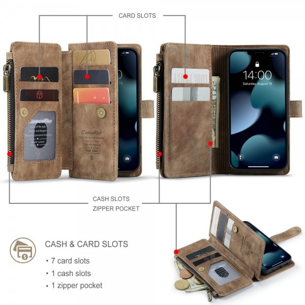 CaseMe iPhone 13 Mini Etui C30 Series Brun