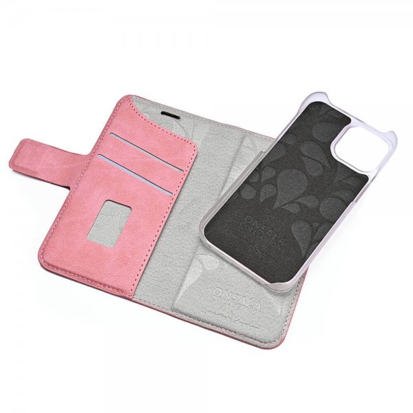 Onsala iPhone 13 Mini Etui Fashion Edition Avtakbart Deksel Dusty Pink