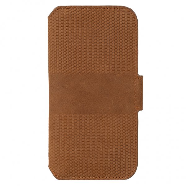 Krusell iPhone 13 Mini Etui Leather PhoneWallet Cognac
