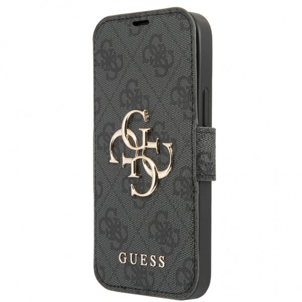 Guess iPhone 13 Mini Etui Metal Logo Grå