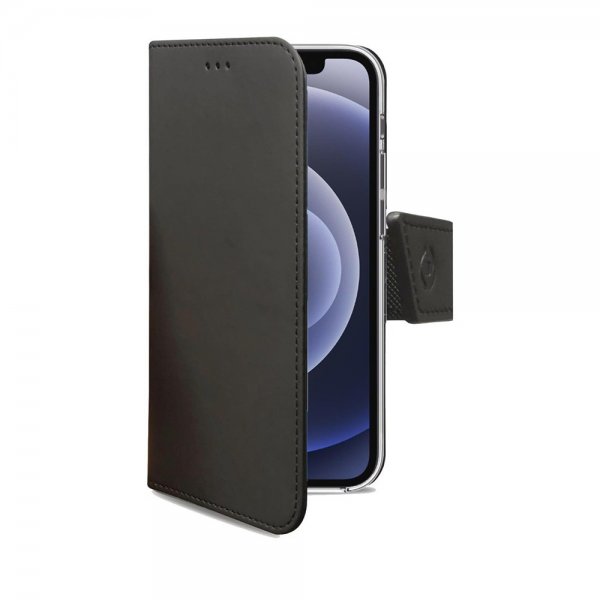 Celly iPhone 13 Mini Etui Wally Wallet Case Svart