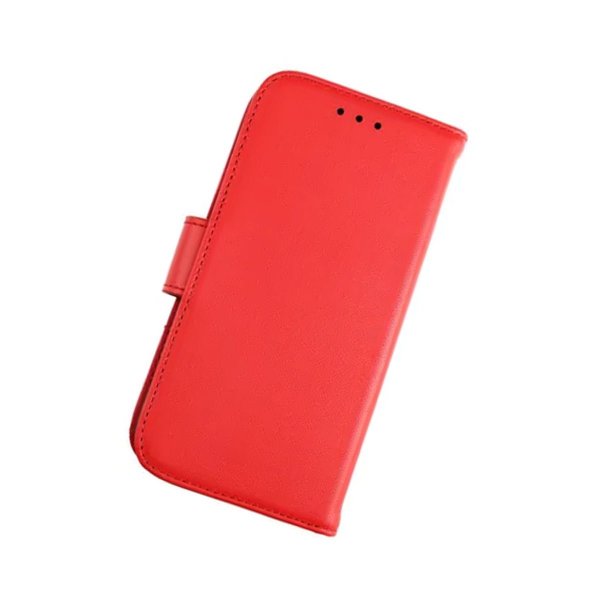 Rvelon iPhone 13 Mini Etui Ekte Skinn Rød