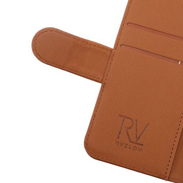 Rvelon iPhone 13 Mini Etui Detachable Wallet Case Brun