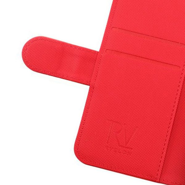 Rvelon iPhone 13 Mini Etui Detachable Wallet Case Rød