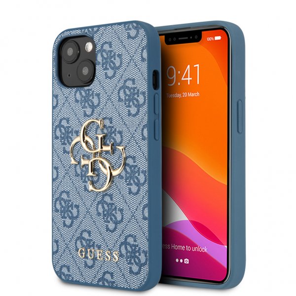 Guess iPhone 13 Mini Deksel Big Logo Blå