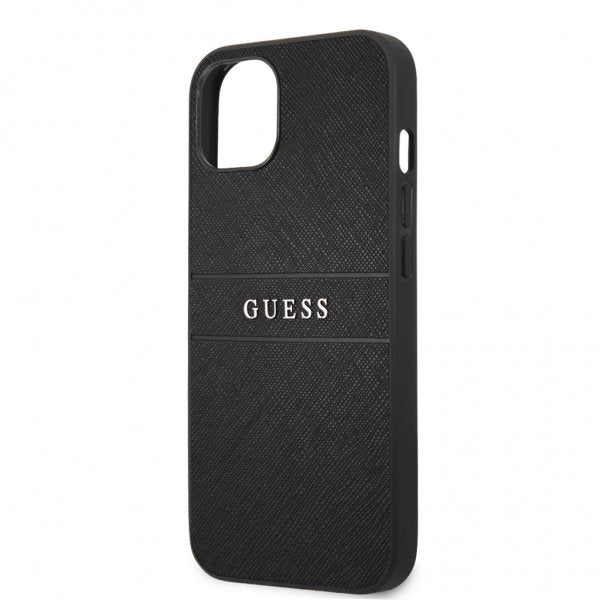 Guess iPhone 13 Mini Deksel Hot Stamp Metal Logo Svart