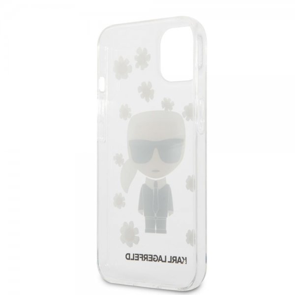 Karl Lagerfeld iPhone 13 Mini Deksel Iconic Flower Transparent