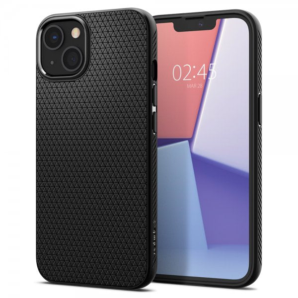 Spigen iPhone 13 Mini Deksel Liquid Air Matte Black