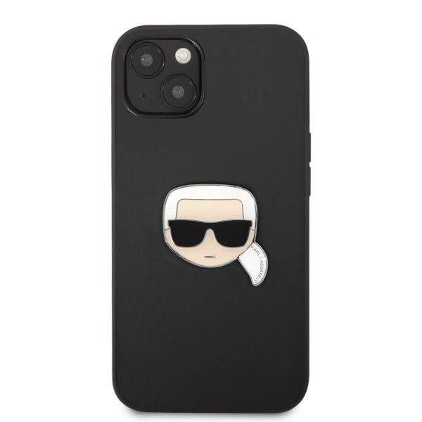 Karl Lagerfeld iPhone 13 Mini Deksel Metal Logo Svart