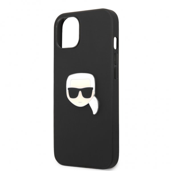 Karl Lagerfeld iPhone 13 Mini Deksel Metal Logo Svart