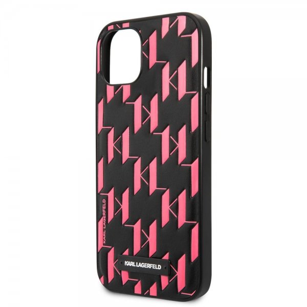 Karl Lagerfeld iPhone 13 Mini Deksel Monogram Pattern Rosa