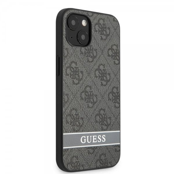 Guess iPhone 13 Mini Deksel Printed Stripe Bottom Grå
