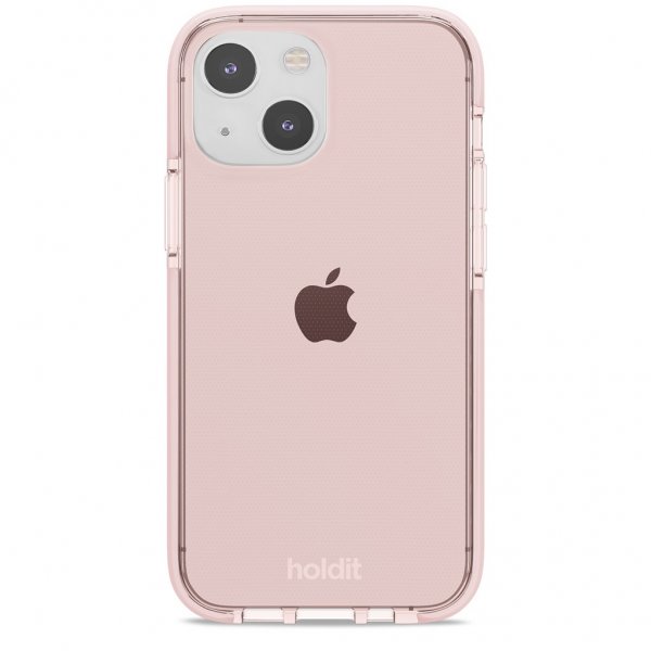 holdit iPhone 13 Mini Deksel Seethru Blush Pink