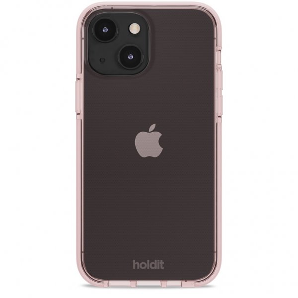 holdit iPhone 13 Mini Deksel Seethru Blush Pink