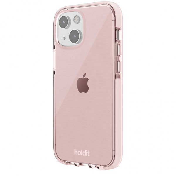 holdit iPhone 13 Mini Deksel Seethru Blush Pink