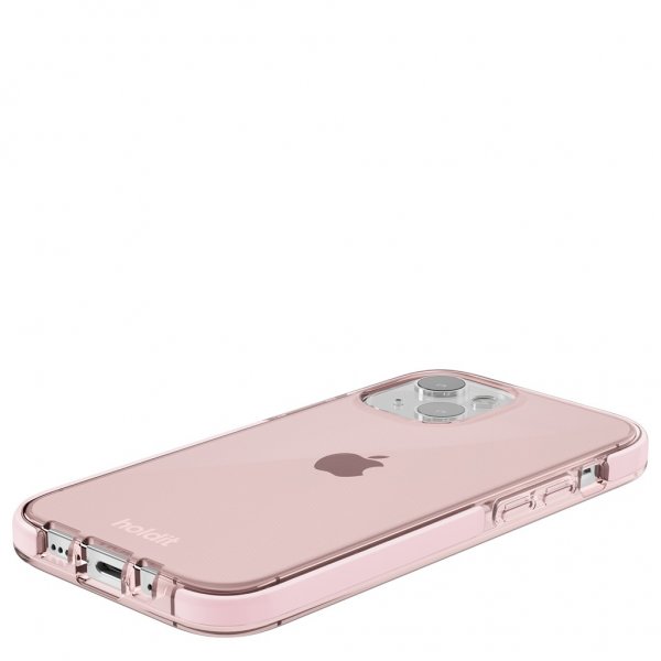 holdit iPhone 13 Mini Deksel Seethru Blush Pink