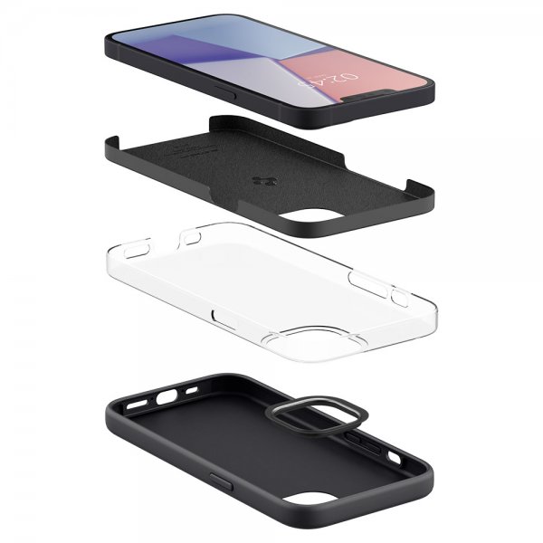 Spigen iPhone 13 Mini Deksel Silicone Fit Svart